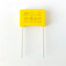 100 nF MKP X2 Kondensator, THT, ±10%, 310 VAC, -40..110 °C, 18x12x6mm, RM 15 mm