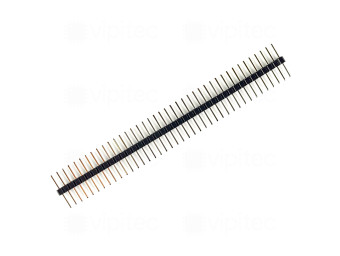 Stiftleiste, 1-reihig, 40-polig, gerade, symmetrisch, RM 2,54 mm, A 15 mm, B 6,25 mm, C 6,25 mm