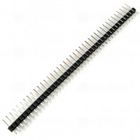 Stiftleiste, 1-reihig, 40-polig, gerade, verzinkt, RM 2,54 mm, A 11,2 mm, B 5,5 mm, C 2,5 mm