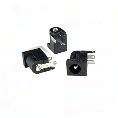 DC-005-2.5A Buchse für DC-Stromversorgung, THT, für 5,5 / 2,5 mm Hohlstecker, 30 V, 500 mA, 90°, -25..80 °C