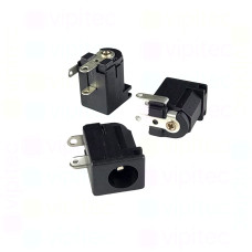 DC-005A-2.5A Buchse für DC-Stromversorgung, THT, für 5,5 / 2,5 mm Hohlstecker, 30 V, 500 mA, 90°, -20..70 °C