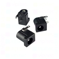DC-005D-2.5A Buchse für DC-Stromversorgung, THT, für 5,5 / 2,5 mm Hohlstecker, 24 V, 3 A, 90°, -25..80 °C