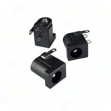 DC-005D-2.5A Buchse für DC-Stromversorgung, THT, für 5,5 / 2,5 mm Hohlstecker, 24 V, 3 A, 90°, -25..80 °C