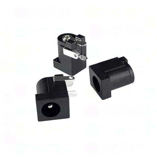 DC-005E-2.0A Buchse für DC-Stromversorgung, THT, für 5,5 / 2,1 mm Hohlstecker, 24 V, 5 A, 90°, -25..80 °C