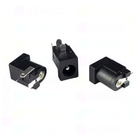 DC-005E-2.5A Buchse für DC-Stromversorgung, THT, für 5,5 / 2,5 mm Hohlstecker, 24 V, 5 A, 90°, -25..80 °C