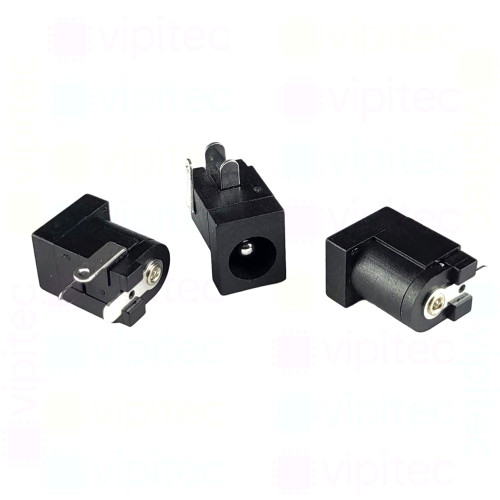 DC-005E-2.5A Buchse für DC-Stromversorgung, THT, für 5,5 / 2,5 mm Hohlstecker, 24 V, 5 A, 90°, -25..80 °C