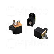 DC-016A-2.0A Buchse für DC-Stromversorgung, THT, für 5,5 / 2,1mm Hohlstecker, 30 V, 500 mA, 0°, -20..70 °C