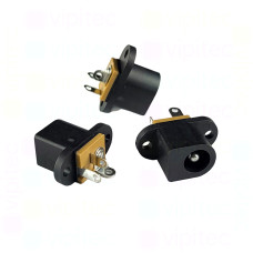DC-017-2.5A Buchse für DC-Stromversorgung, THT, für 5,5 / 2,5mm Hohlstecker, 30 V, 500 mA, 0°, -20..70 °C
