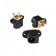 DC-017A-2.0A Buchse für DC-Stromversorgung, THT, für 5,5 / 2,1mm Hohlstecker, 30 V, 1,5 A, 0°, -20..70 °C