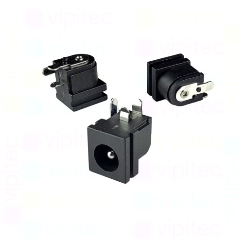DC-063-2.5A Buchse für DC-Stromversorgung, THT, für 5,5 / 2,5 mm Hohlstecker, 30 V, 500 mA, 90°, -20..70 °C