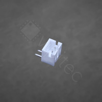 PH-2.0 1x2 Stiftleiste, männlich, 1-reihig, 2-polig, gewinkelt, THT, RM 2,0 mm, weiß