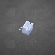 PH-2.0 1x2 Stiftleiste, männlich, 1-reihig, 2-polig, gewinkelt, THT, RM 2,0 mm, weiß