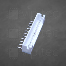 PH-2.0 1x11 Stiftleiste, männlich, 1-reihig, 11-polig, gewinkelt, THT, RM 2,0 mm, weiß