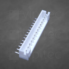 PH-2.0 1x14 Stiftleiste, männlich, 1-reihig, 14-polig, gewinkelt, THT, RM 2,0 mm, weiß