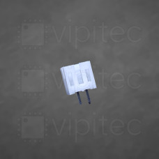 PH-2.0 1x2 Stiftleiste, männlich, 1-reihig, 2-polig, gerade, THT, RM 2,0 mm, weiß