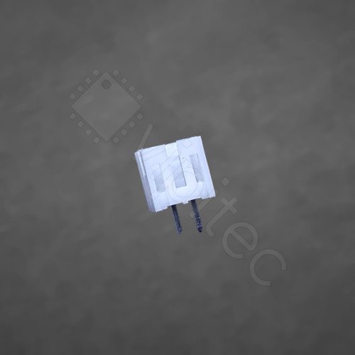 PH-2.0 1x2 Stiftleiste, männlich, 1-reihig, 2-polig, gerade, THT, RM 2,0 mm, weiß