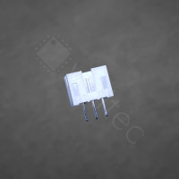 PH-2.0 1x3 Stiftleiste, männlich, 1-reihig, 3-polig, gerade, THT, RM 2,0 mm, weiß