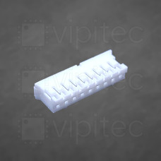 PH-2.0 Steckergehäuse für Crimpkontakt, 1x9, 9-polig, RM 2 mm, weiß