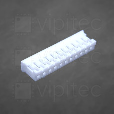 PH-2.0 Steckergehäuse für Crimpkontakt, 1x11, 11-polig, RM 2 mm, weiß