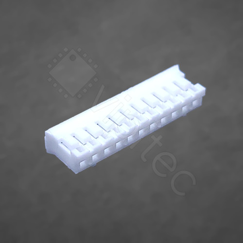 PH-2.0 Steckergehäuse für Crimpkontakt, 1x11, 11-polig, RM 2 mm, weiß