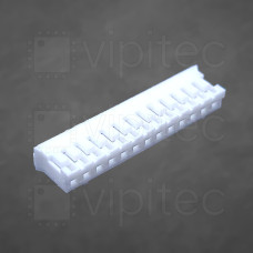 PH-2.0 Steckergehäuse für Crimpkontakt, 1x13, 13-polig, RM 2 mm, weiß