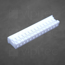 PH-2.0 Steckergehäuse für Crimpkontakt, 1x14, 14-polig, RM 2 mm, weiß