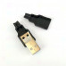 USB-A Kabelstecker, männlich, mit Gehäuse, Bausatz, 30 V, 1,5 A, -20..60 °C, USB-A-KS