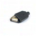 USB-A Kabelbuchse, weiblich, mit Gehäuse, Bausatz, 30 V, 1,5 A, -20..60 °C, USB-A-KB
