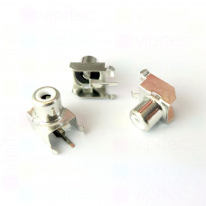 Cinch-Buchse, Weiß, RCA/Phono, THT
