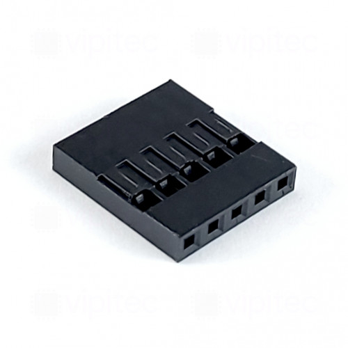 Steckergehäuse für Crimpkontakt, 1x5, RM 2,54 mm, Dupont Gehäuse