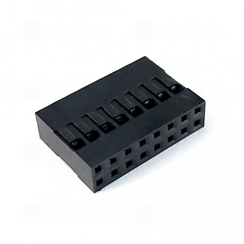 Steckergehäuse für Crimpkontakt, 2x8, RM 2,54 mm, Dupont Gehäuse