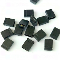 Kurzschlussverbinder, schwarz, geschlossen, RM 2,54mm, PC Jumper