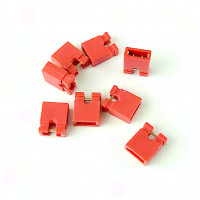 Kurzschlussverbinder, rot, RM 2,54mm, PC Jumper