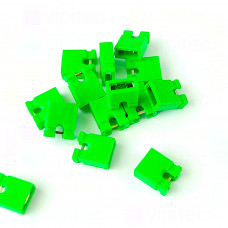Kurzschlussverbinder, grün, RM 2,54mm, PC Jumper