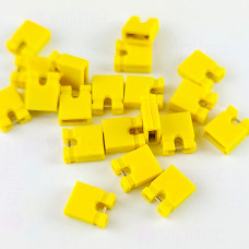 Kurzschlussverbinder, gelb, RM 2,54mm, PC Jumper