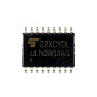 ULN2803A, 8-Kanal-Darlington-Transistor-Array, SMD, SO-18W