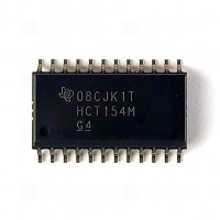 74HCT154, 4-zu-16 Leitungsdekoder, Demultiplexer, SMD, SO-24W, 5V High-Speed CMOS, -55..125 °C