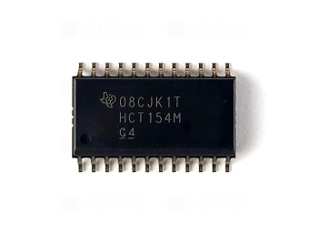 74HCT154, 4-zu-16 Leitungsdekoder, Demultiplexer, SMD, SO-24W, 5V High-Speed CMOS, -55..125 °C