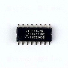 74HCT367, Puffer, Leitungstreiber, 6-fach, Tri-State, SMD, SO-16, 5V High-Speed CMOS, -40..125 °C