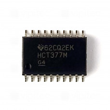 74HCT377, D-Flip-Flop, 8-fach, mit Data-Enable, SMD, SO-20, 5V High-Speed CMOS, -55..125 °C