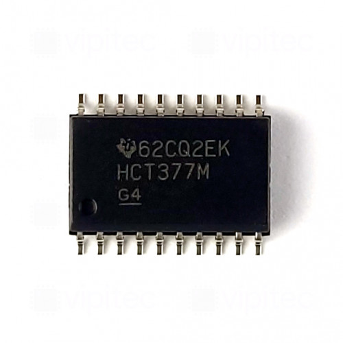 74HCT377, D-Flip-Flop, 8-fach, mit Data-Enable, SMD, SO-20, 5V High-Speed CMOS, -55..125 °C