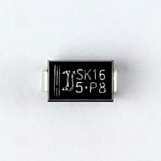 SK16, Schottkydiode, SMD, SMA/DO-214AC, 0,7 V/60 V, 1 A, -50..150 °C