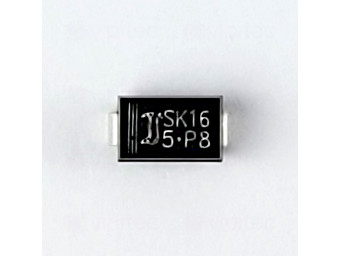 SK16, Schottkydiode, SMD, SMA/DO-214AC, 0,7 V/60 V, 1 A, -50..150 °C