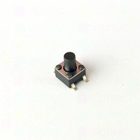 Mikrotaster, SPST-NO, 2 Positionen, SMD, 4,5 x 4,5 x 6 mm, 12 V, 50 mA, -20..70 °C, TACT Schalter