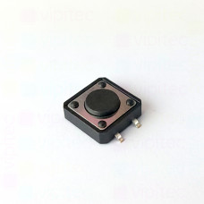 Mikrotaster, SPST-NO, 2 Positionen, SMD, 12 x 12 x 4,3 mm, 12 V, 50 mA, -25..70 °C, TACT Schalter