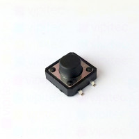 Mikrotaster, SPST-NO, 2 Positionen, SMD, 12 x 12 x 7,5 mm, 12 V, 50 mA, -25..70 °C, TACT Schalter