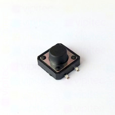 Mikrotaster, SPST-NO, 2 Positionen, SMD, 12 x 12 x 7,5 mm, 12 V, 50 mA, -25..70 °C, TACT Schalter