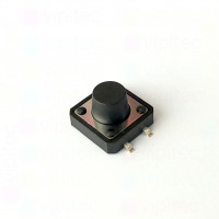 Mikrotaster, SPST-NO, 2 Positionen, SMD, 12 x 12 x 8,5 mm, 12 V, 50 mA, -25..70 °C, TACT Schalter