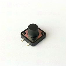 Mikrotaster, SPST-NO, 2 Positionen, SMD, 12 x 12 x 9,5 mm, 12 V, 50 mA, -25..70 °C, TACT Schalter