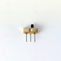Schiebeschalter, SPDT, 2 Positionen, THT, 8,5 x 3,7 x 3,5 mm, 2 mm Hebel, 30 V, 50 mA, -25..85 °C